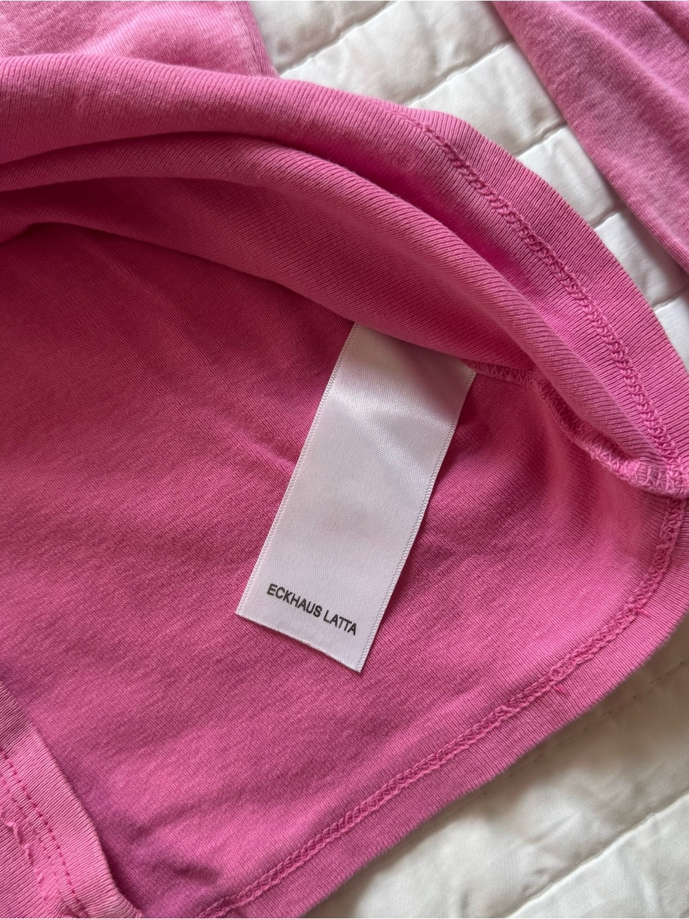 Eckhaus Latta Pink Mock Neck Long Sleeve Top - Picture 4 of 6